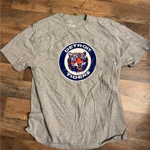 Fanatics Gray Detroit Tigers Short Sleeve Tee